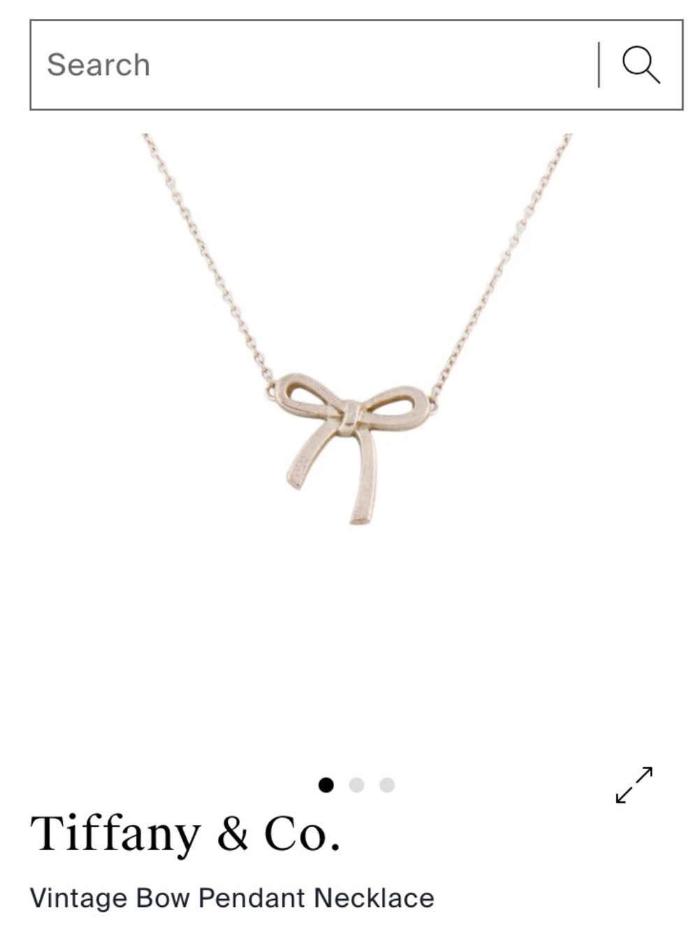 Tiffany and Co. Sterling necklace.